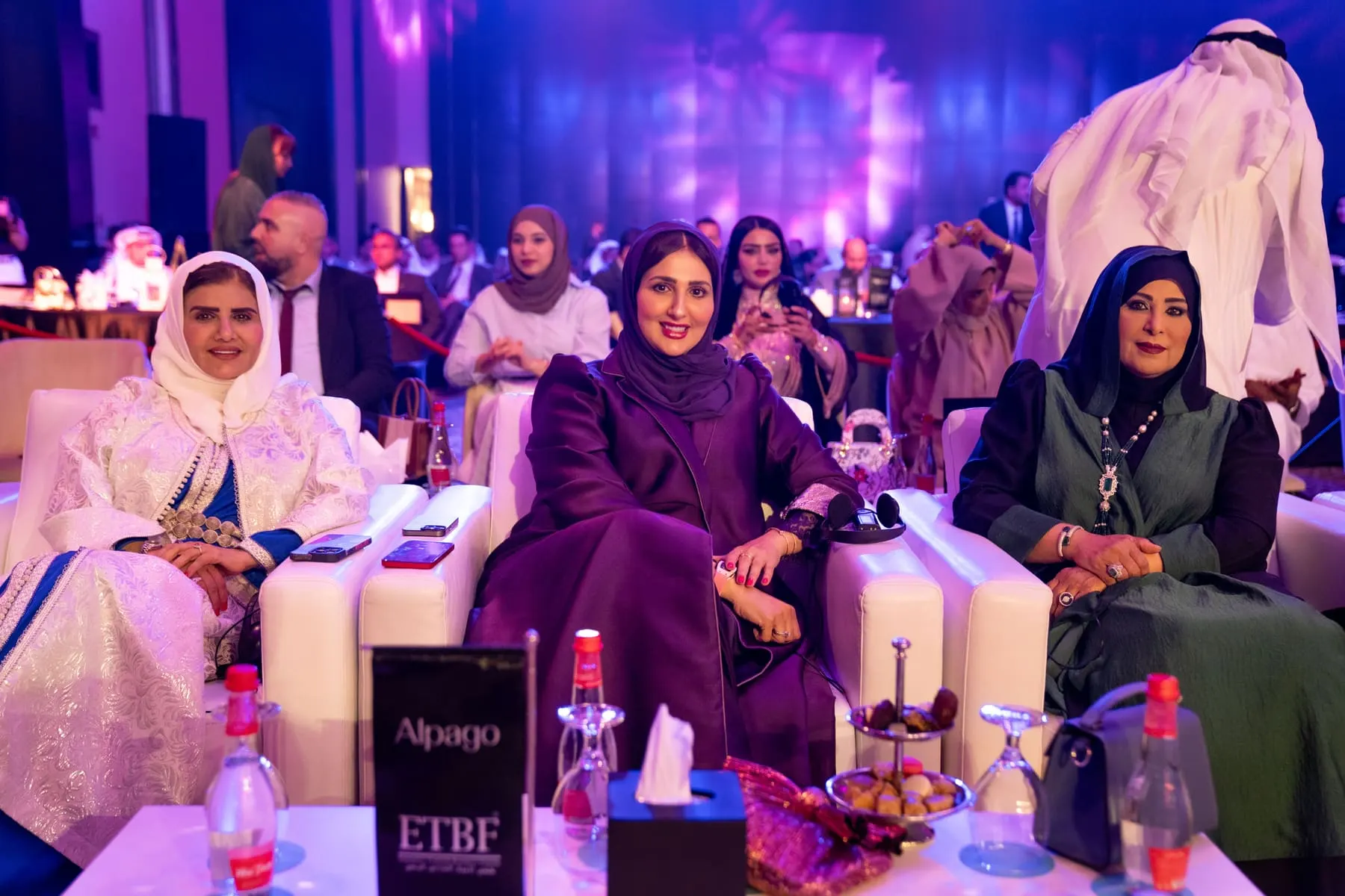 Guests in the front row under purple stage lighting — Emirates Turkish Business Forum 2024, UAE — Agency Verse