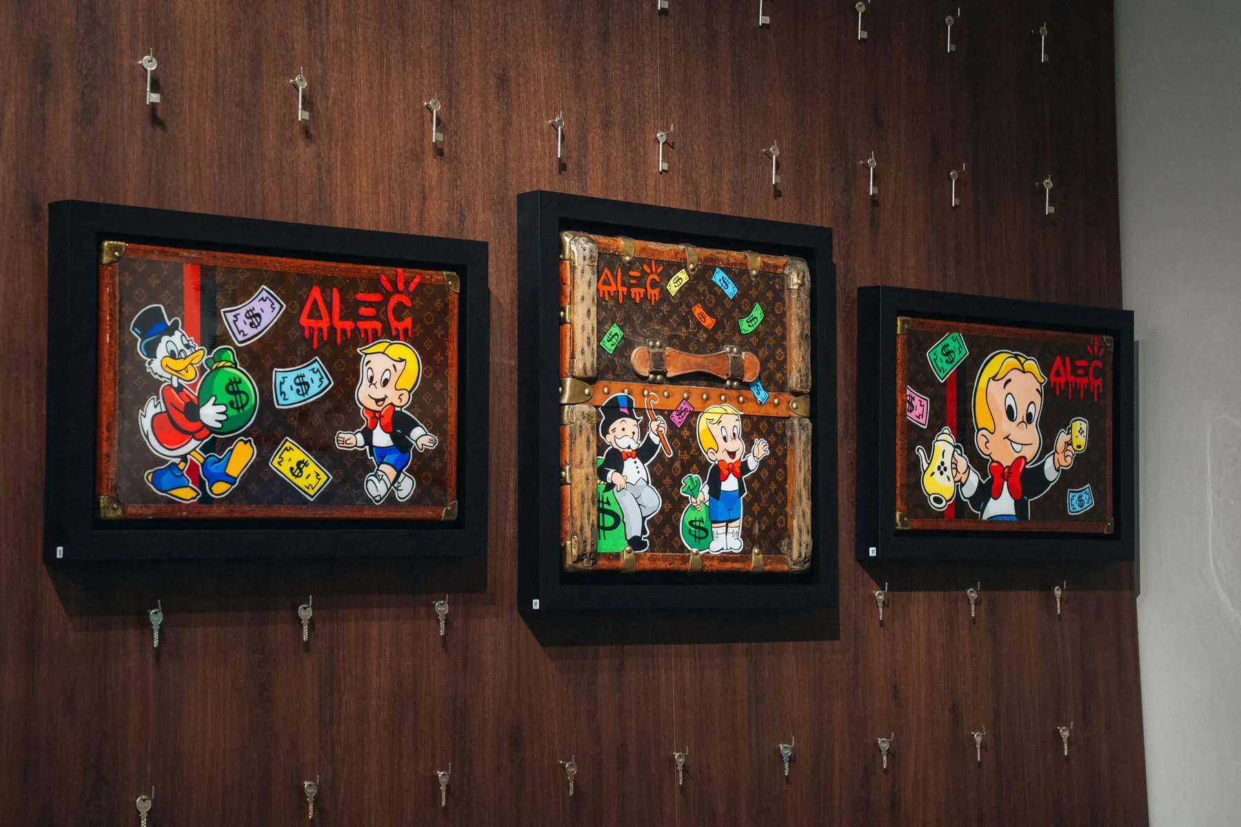 Pop-art paintings on display — Eden Gallery — Dubai Art Night — Agency Verse