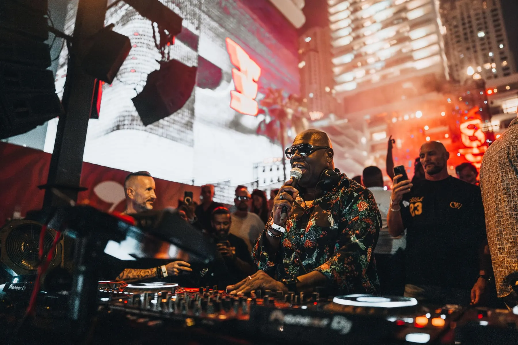 Carl Cox at the decks — Carl Cox — Pacha Icons, FIVE LUXE, FIVE LUXE JBR, Dubai — Agency Verse