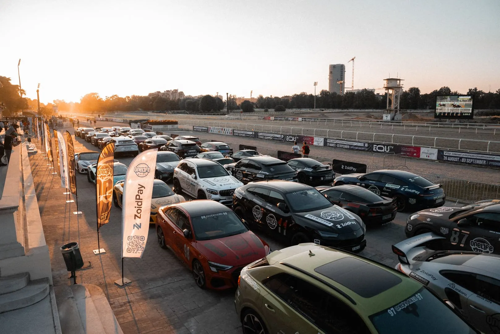 Rally cars lined up at the start — One Life Rally 2023 — Agency Verse