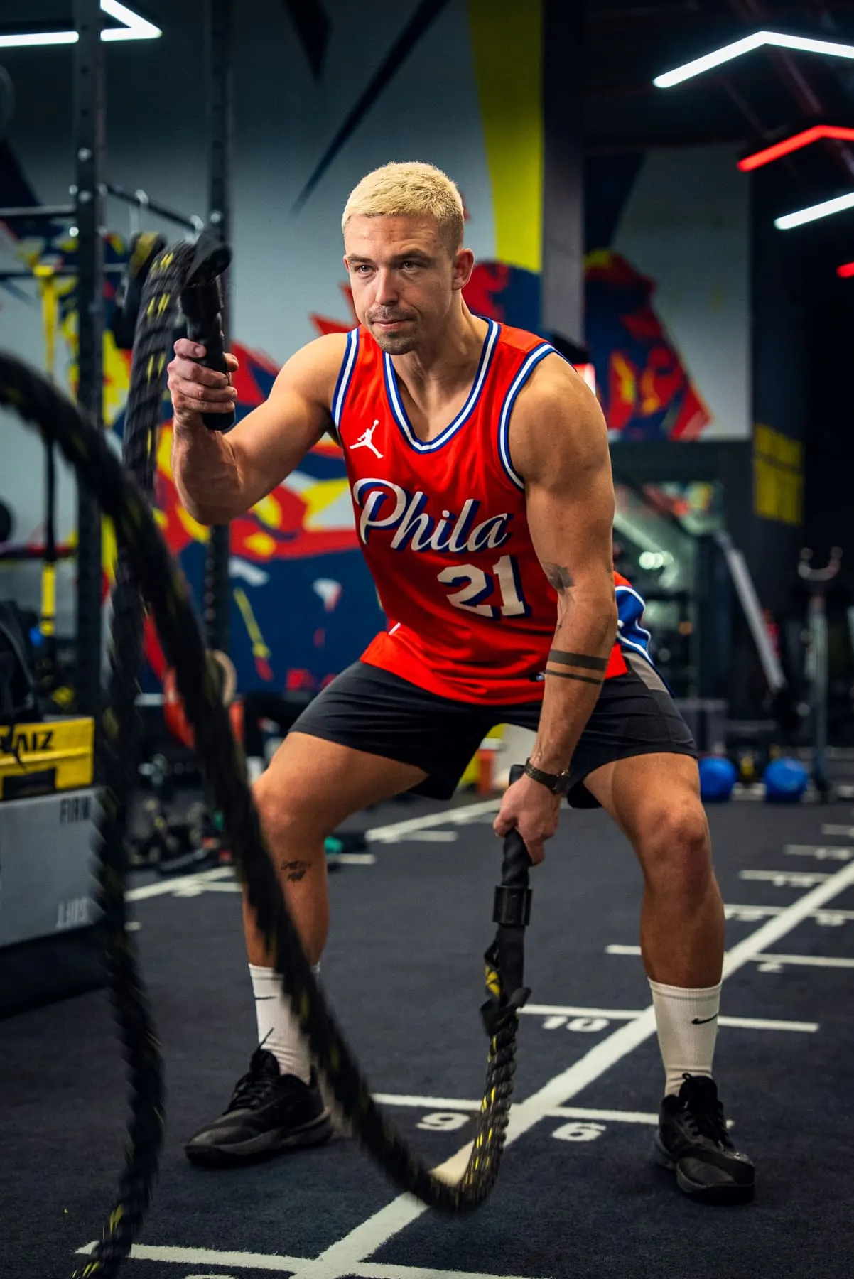 Training session with battle ropes — Tin Pavlić, Downtown Dubai — Agency Verse
