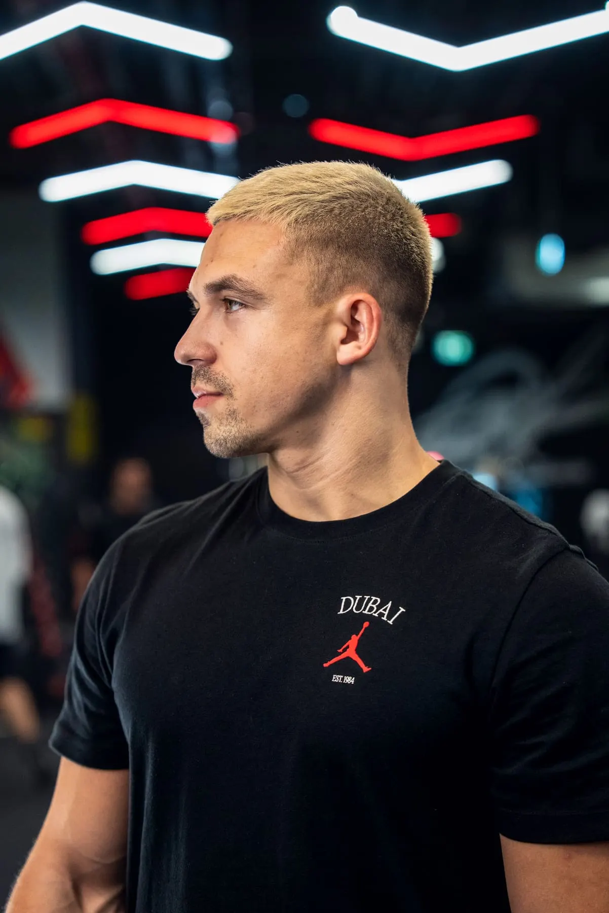 Close-up profile in the gym — Tin Pavlić, Downtown Dubai — Agency Verse