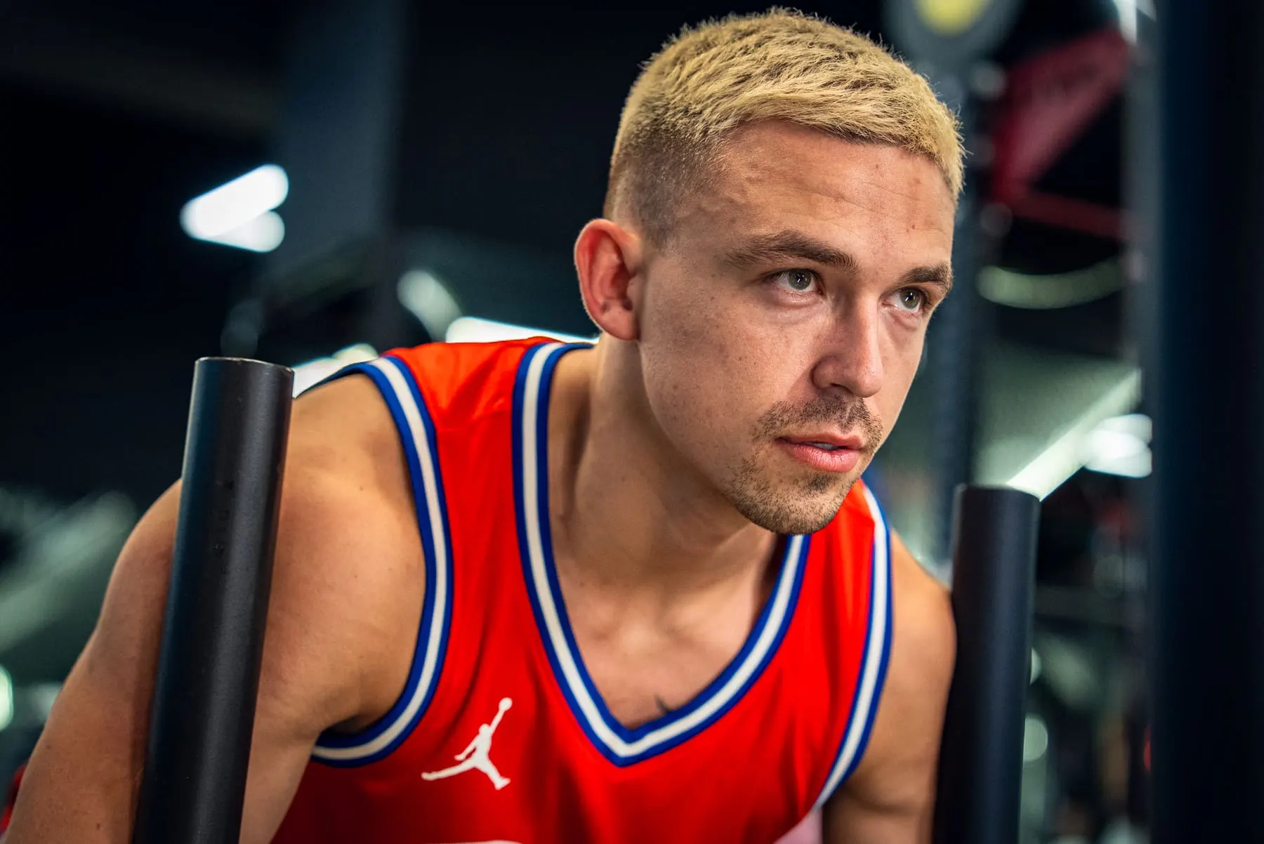 Portrait in a basketball jersey — Tin Pavlić, Downtown Dubai — Agency Verse
